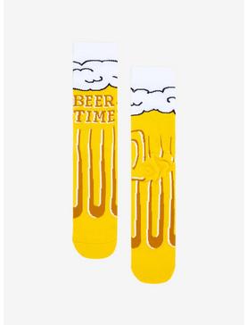 Cool Socks Beer Time Crew Socks, , hi-res