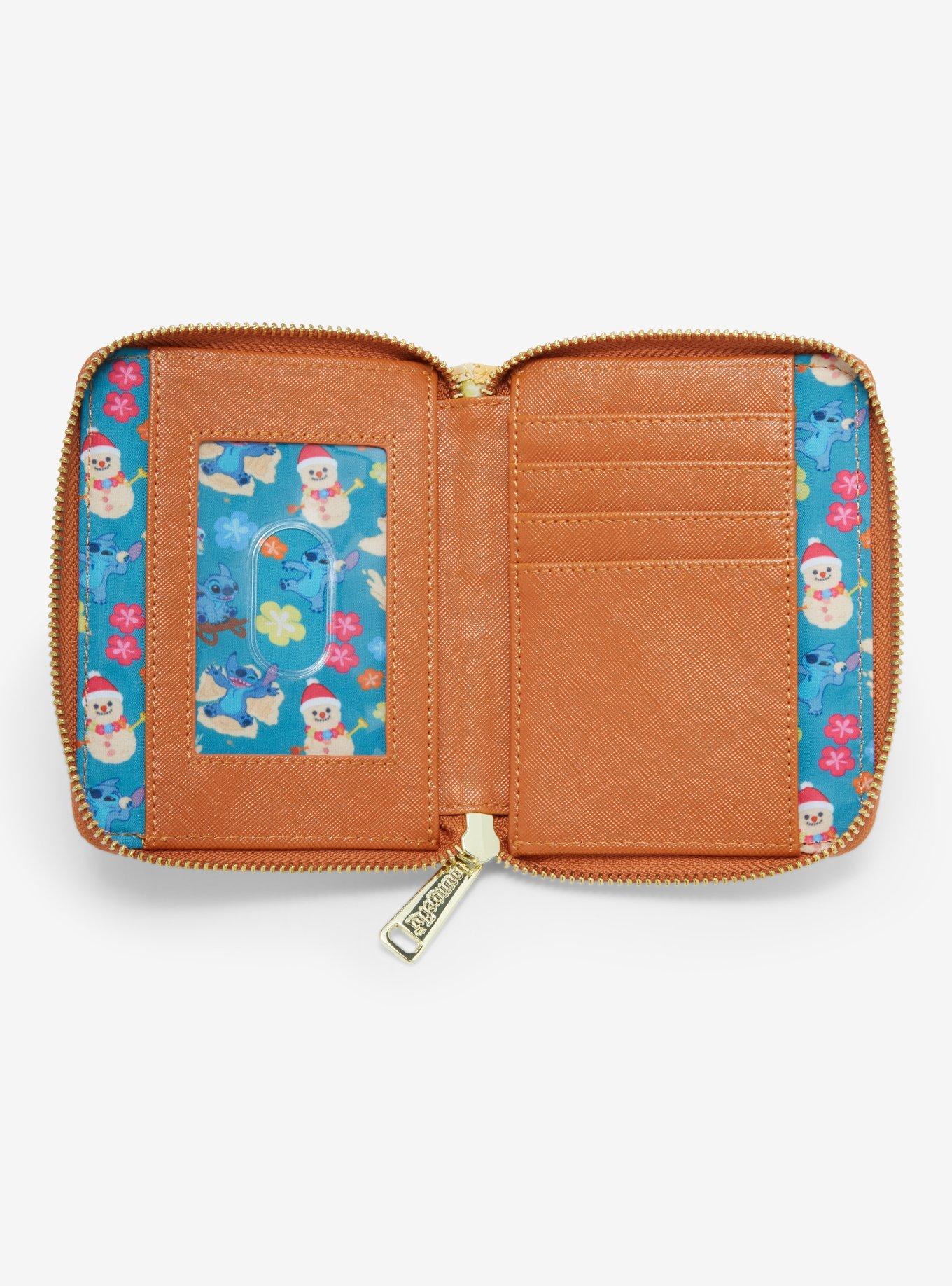 Loungefly Disney Lilo & Stitch Sand Snowman Small Zip Wallet - BoxLunch Exclusive, , alternate