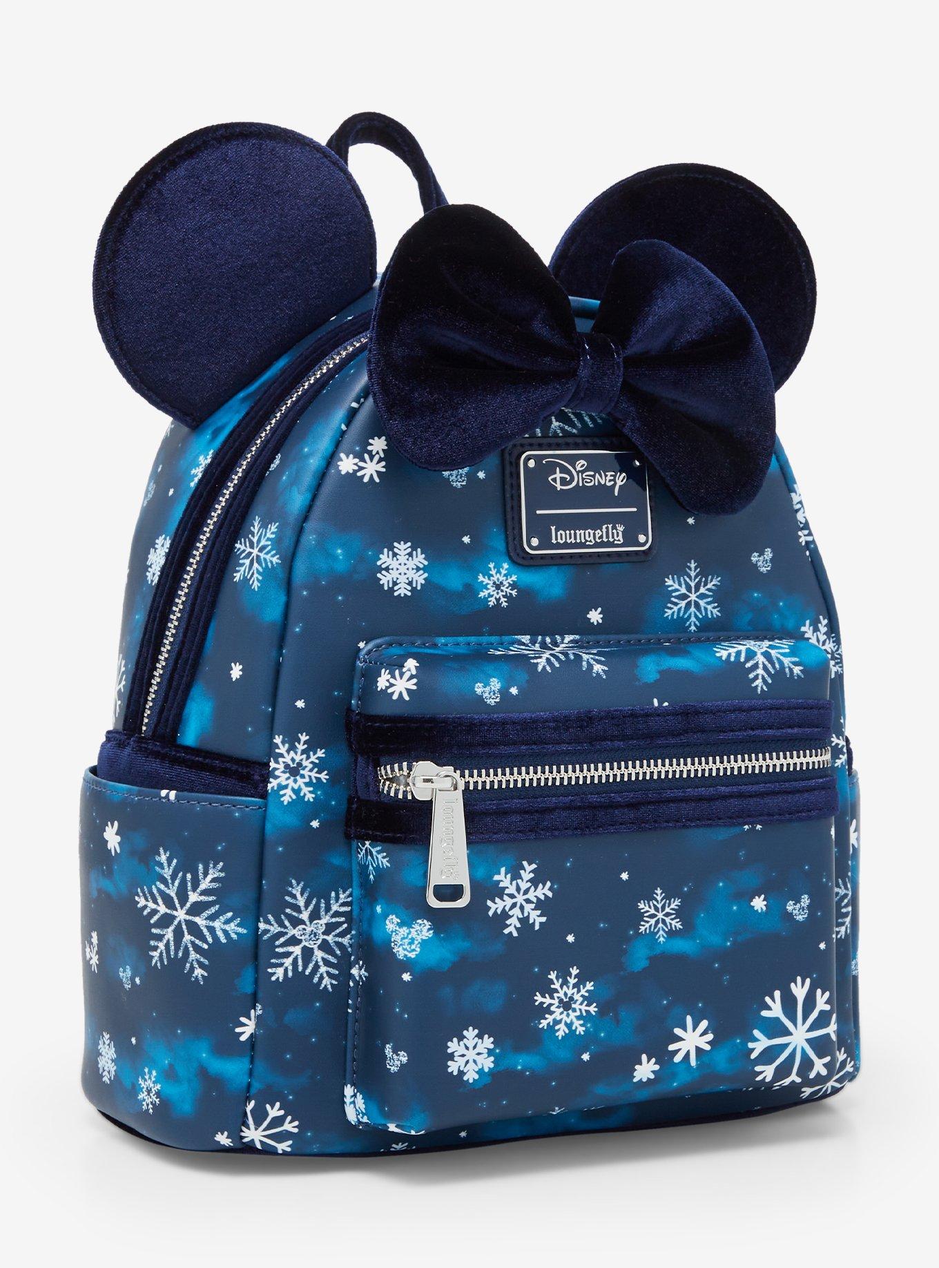 Loungefly Disney Snowflake Minnie Mouse Ears Mini Backpack - BoxLunch Exclusive, , alternate
