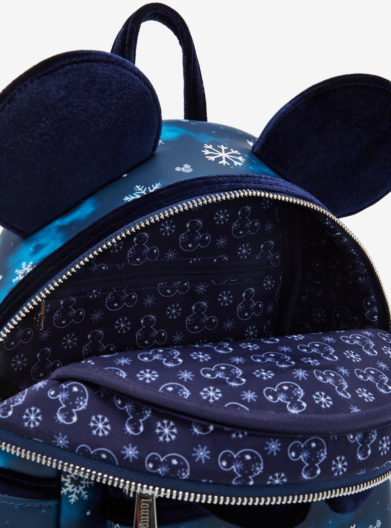 Loungefly Disney Snowflake Minnie Mouse Ears Mini Backpack - BoxLunch Exclusive, , alternate
