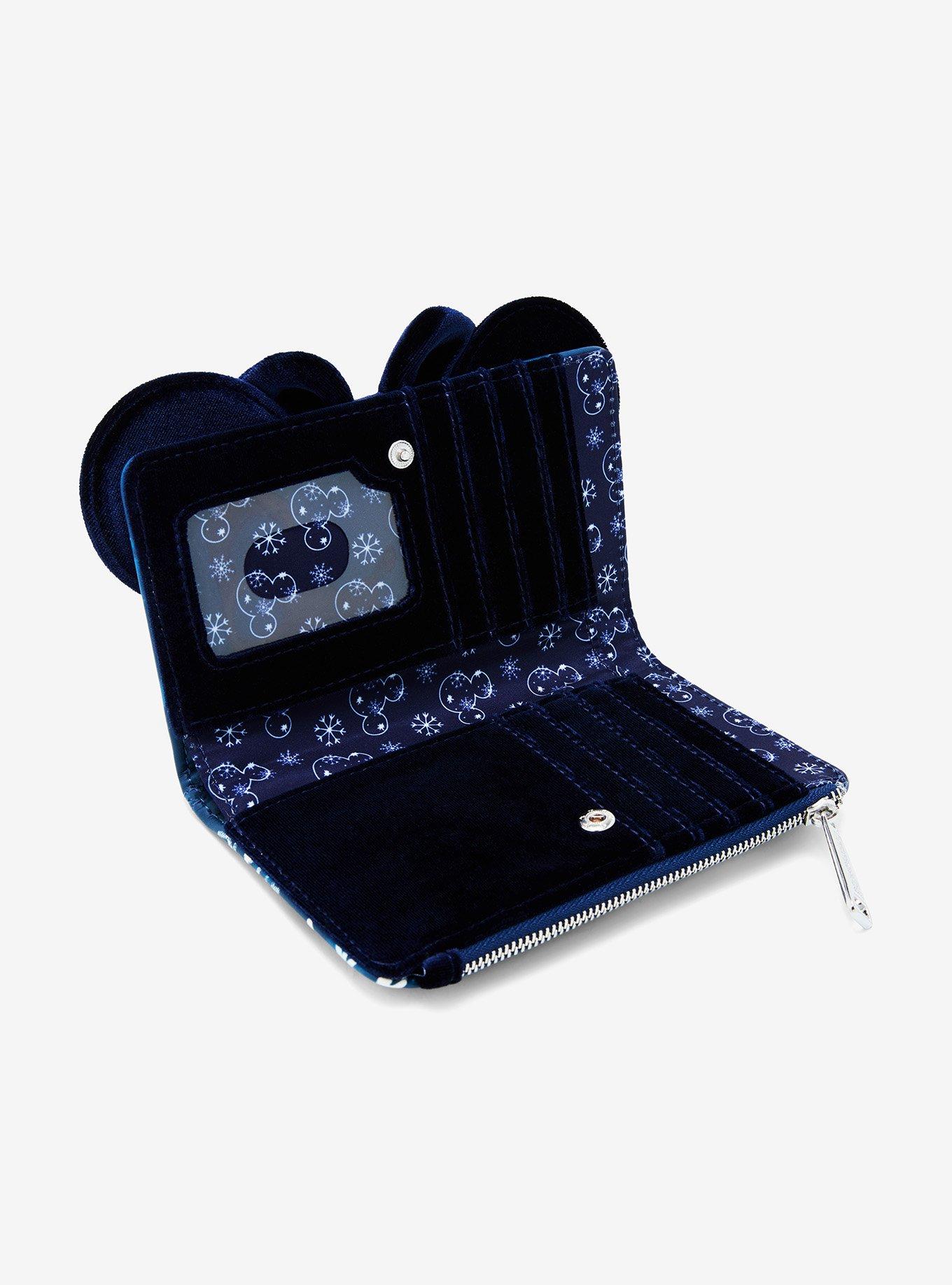 Loungefly Disney Minnie Mouse Snowflake Ears Small Wallet - BoxLunch Exclusive, , alternate