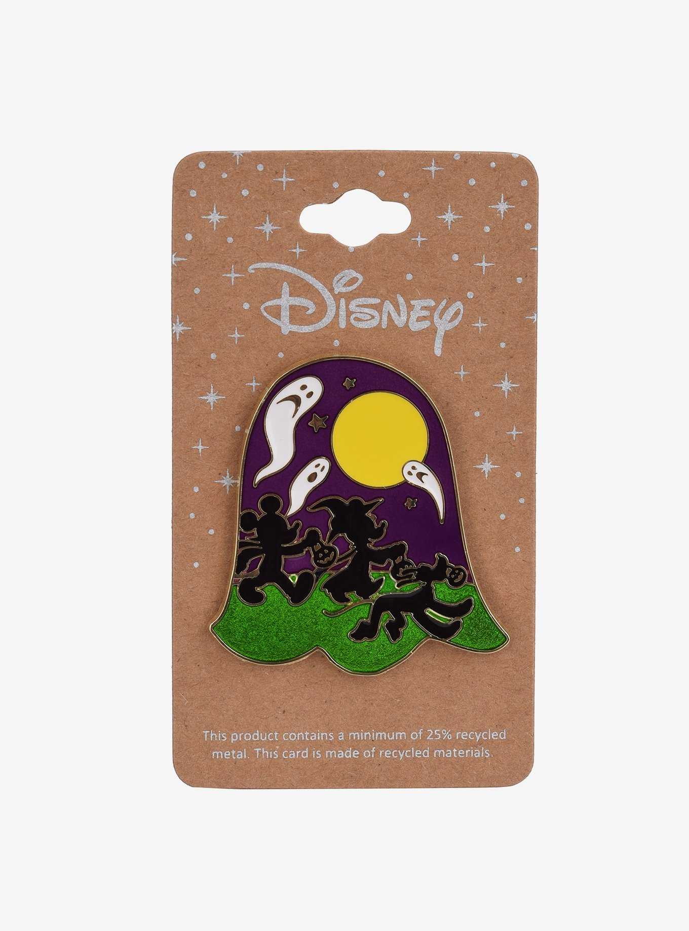 Disney Mickey Mouse & Friends Ghost Silhouette Enamel Pin - BoxLunch Exclusive, , hi-res