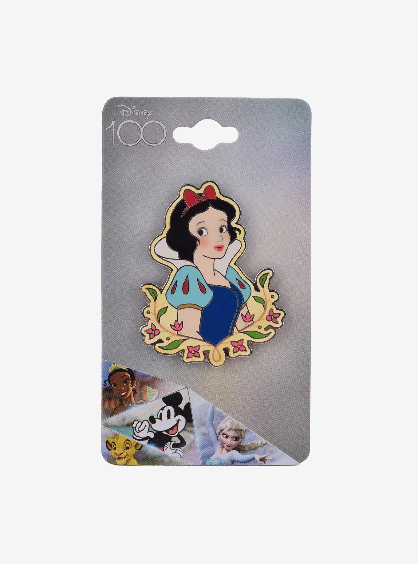 Disney 100 Snow White and the Seven Dwarfs Floral Snow White Enamel Pin - BoxLunch Exclusive, , alternate