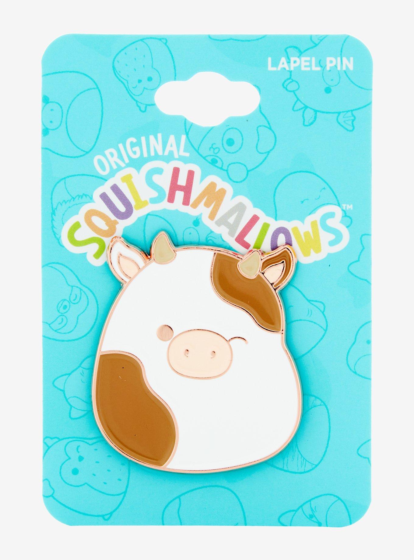 Squishmallows Ronnie the Cow Enamel Pin - BoxLunch Exclusive, , hi-res