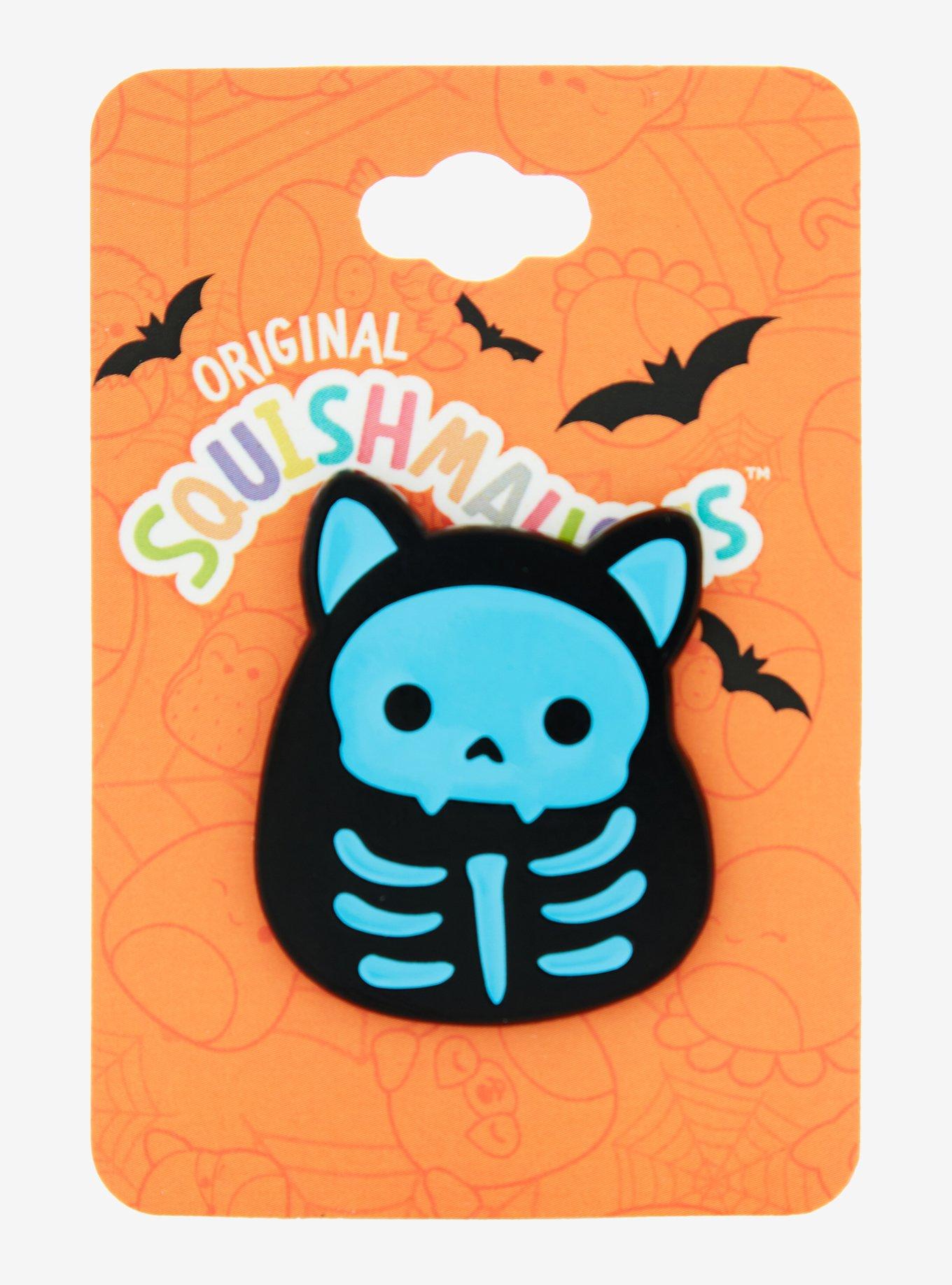 Squishmallows Stump the Skeleton Cat Glow-in-the-Dark Enamel Pin - BoxLunch Exclusive, , alternate