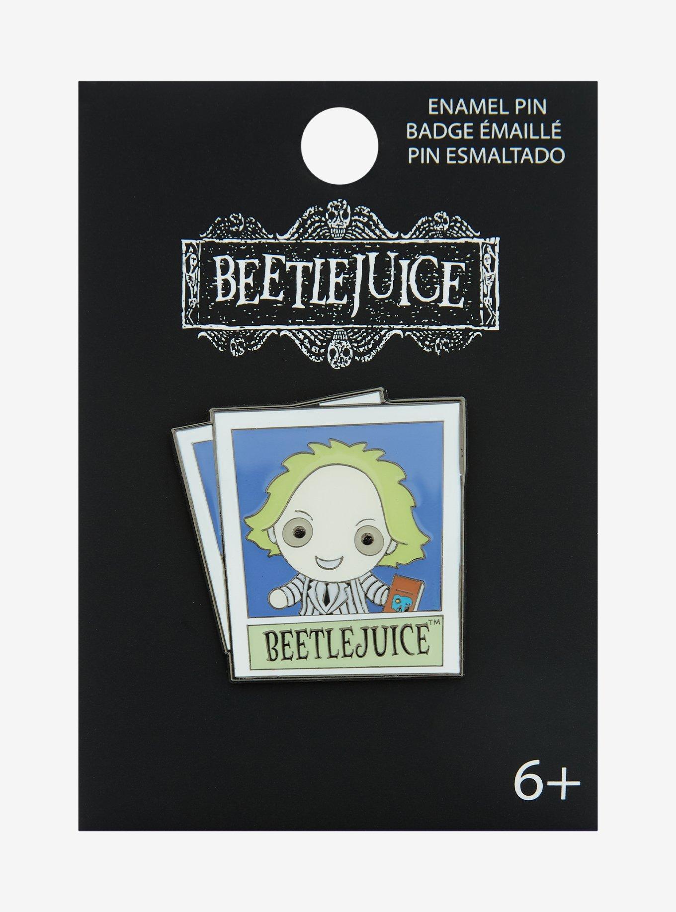 Loungefly Beetlejuice Polaroid Portrait Enamel Pin - BoxLunch Exclusive, , hi-res