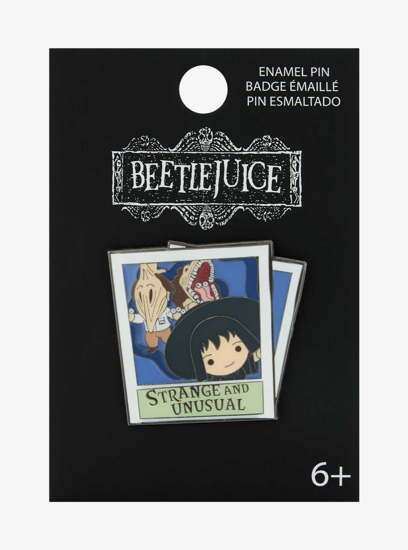 Loungefly Beetlejuice Lydia & Maitlands Polaroid Portrait Enamel Pin - BoxLunch Exclusive, , hi-res