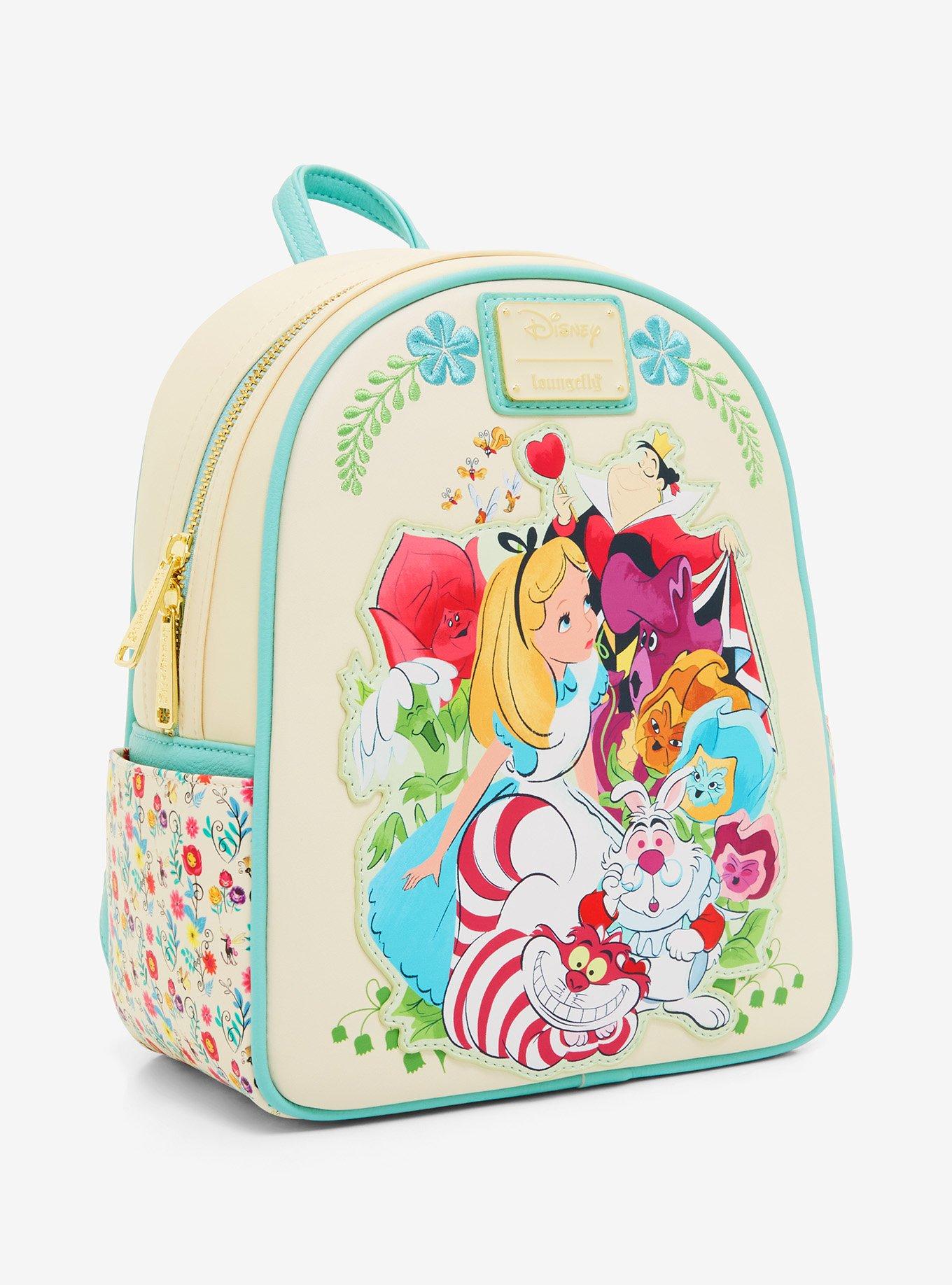 Loungefly Disney Alice in Wonderland Floral Character Portrait Mini Backpack - BoxLunch Exclusive, , alternate