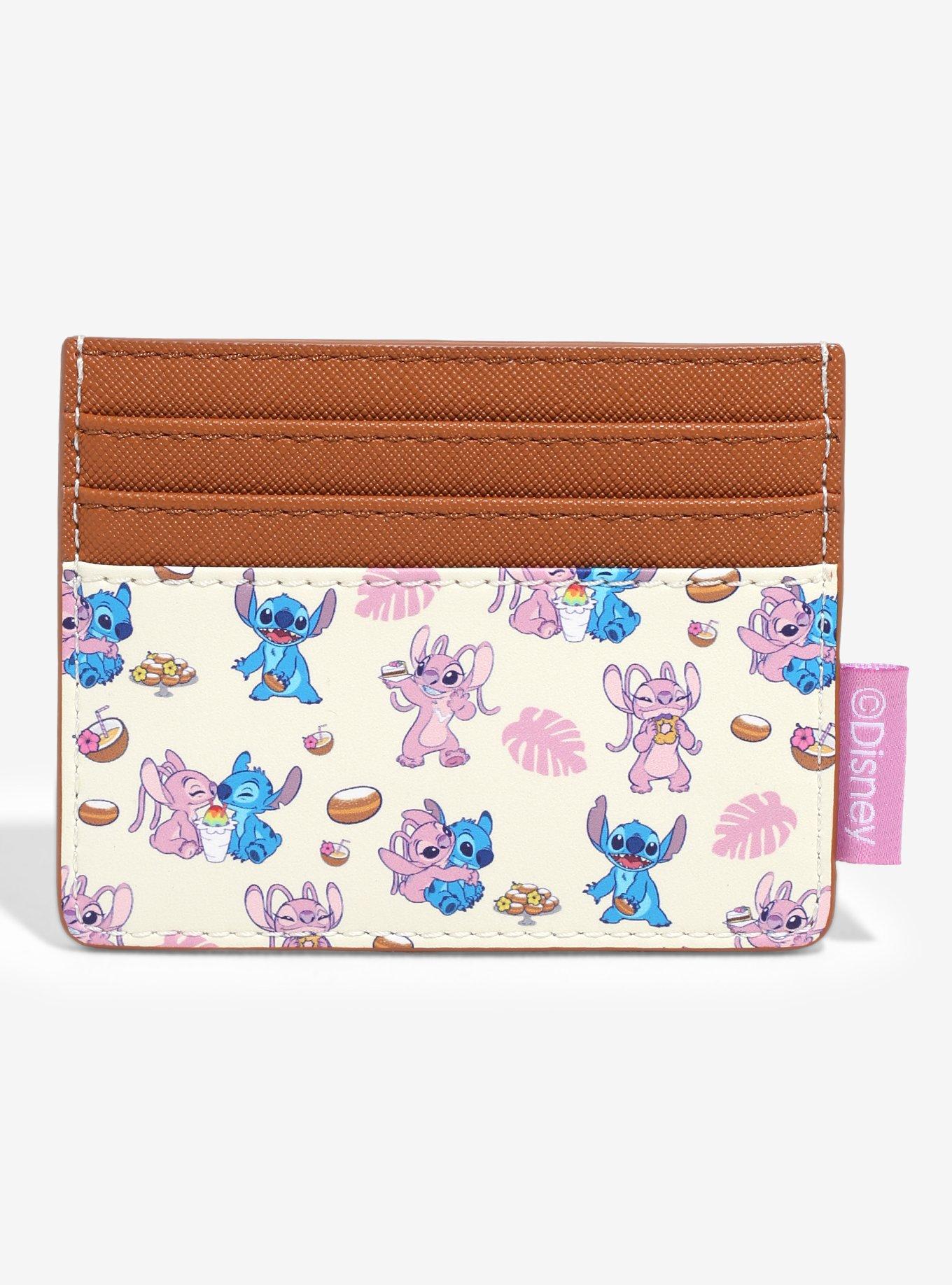Loungefly Disney Lilo & Stitch Angel & Stitch Snacks Allover Print Cardholder - BoxLunch Exclusive, , alternate