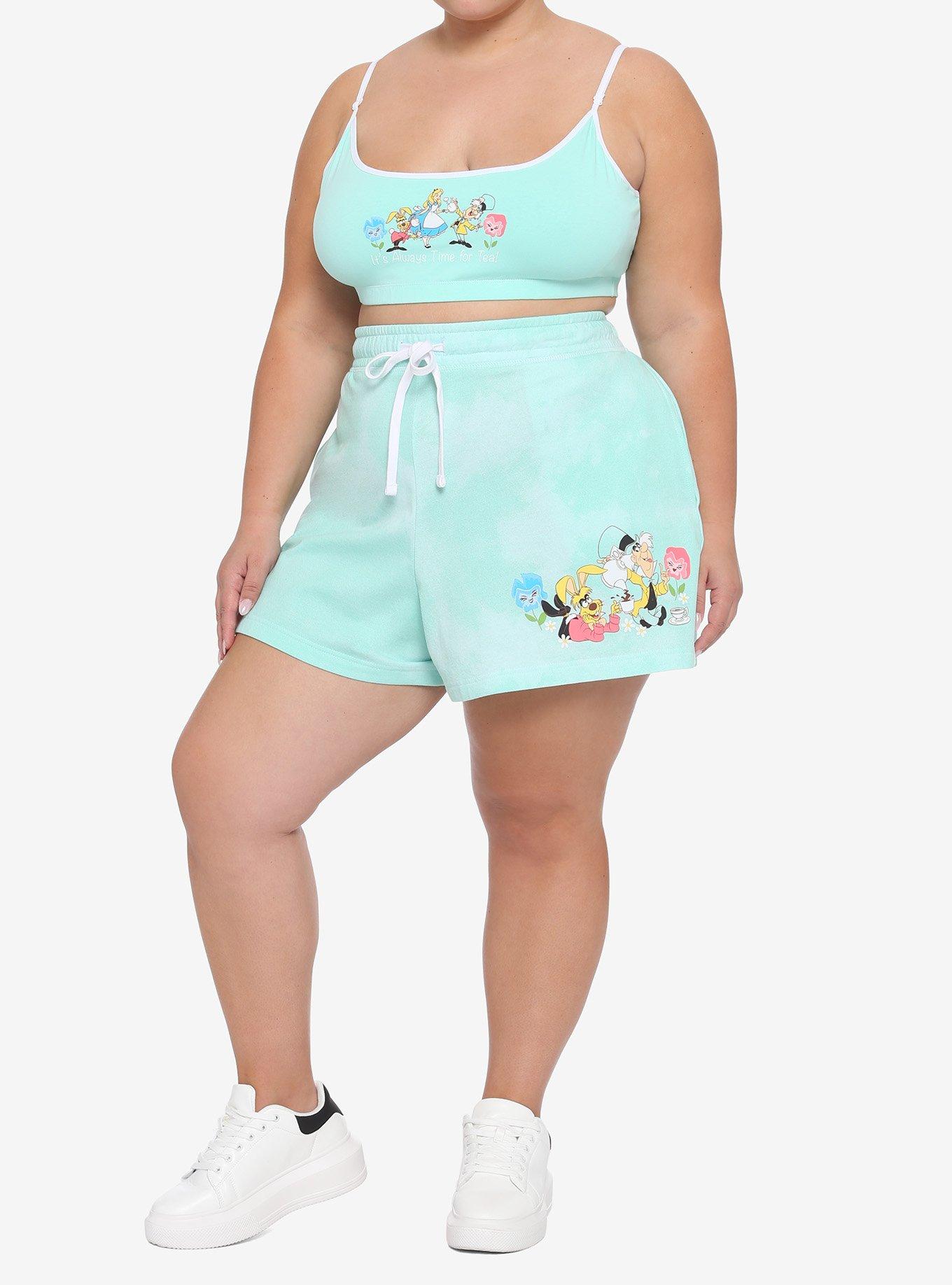 Disney Alice In Wonderland Character Tea Time Lounge Set Plus Size, BABY BLUE, alternate