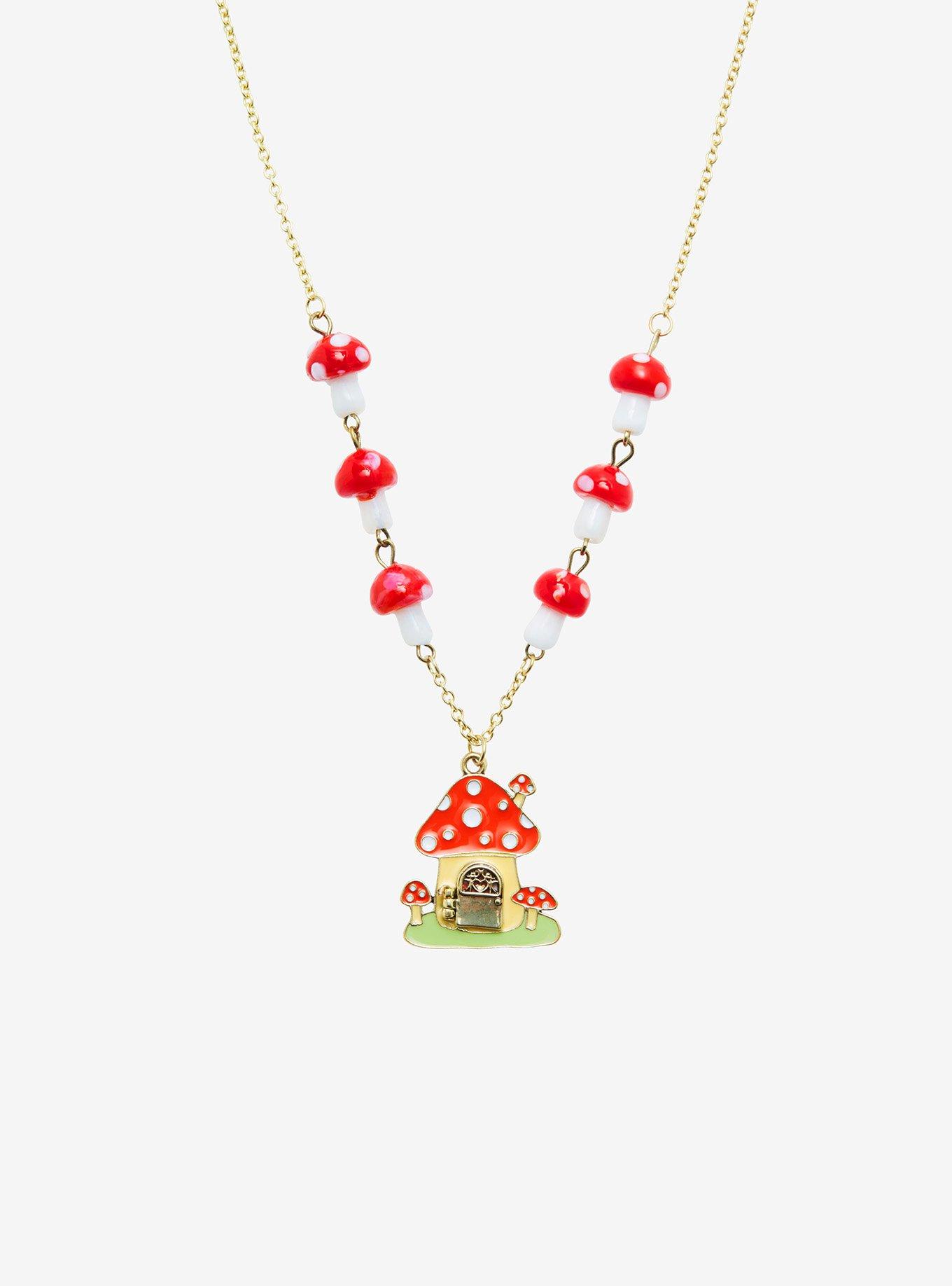 Sanrio My Melody Mushroom Necklace - BoxLunch Exclusive, , alternate