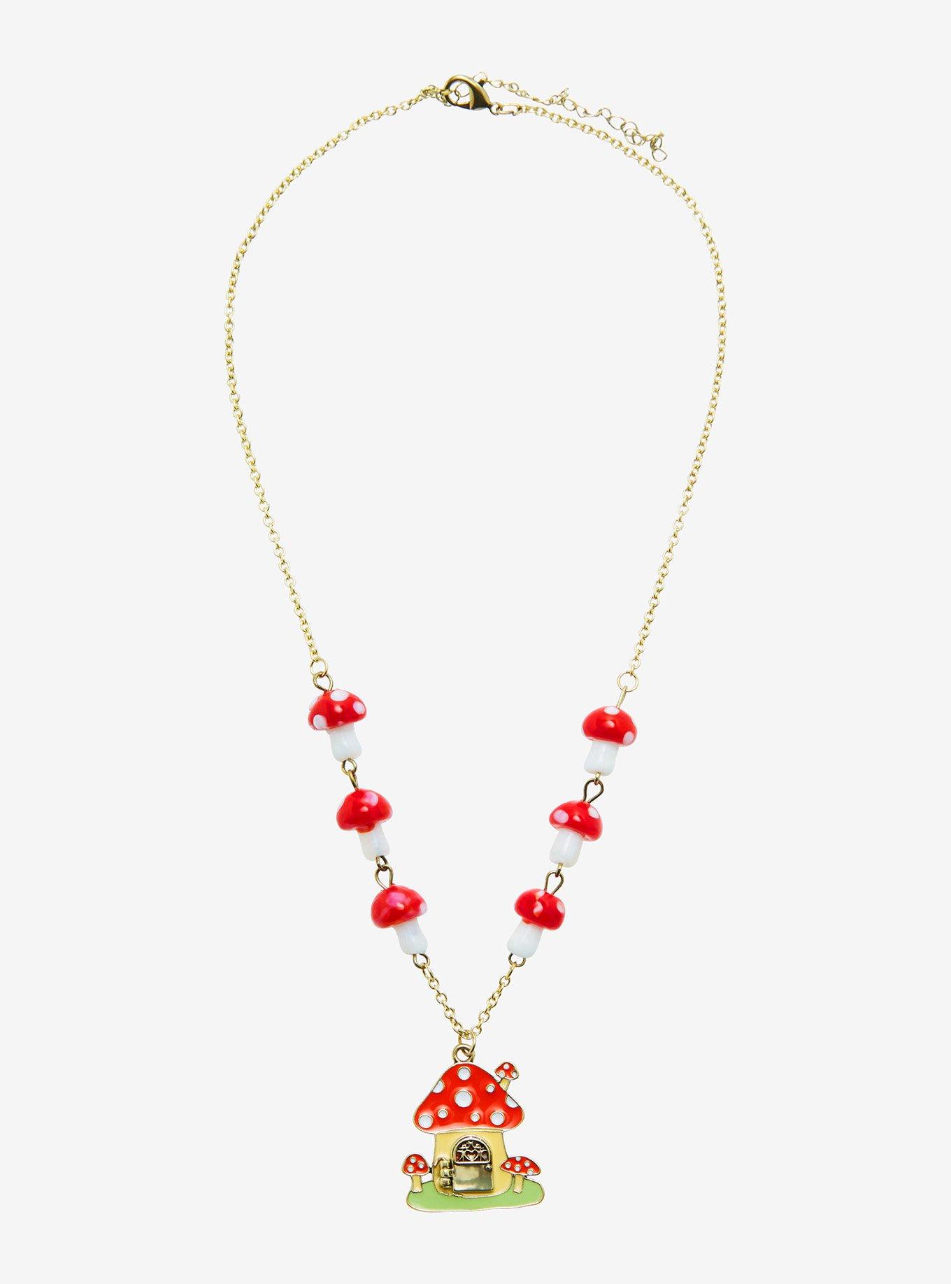 Sanrio My Melody Mushroom Necklace - BoxLunch Exclusive, , alternate