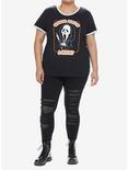 Scream Ghost Face Watch Movies Girls Ringer T-Shirt Plus Size, MULTI, alternate