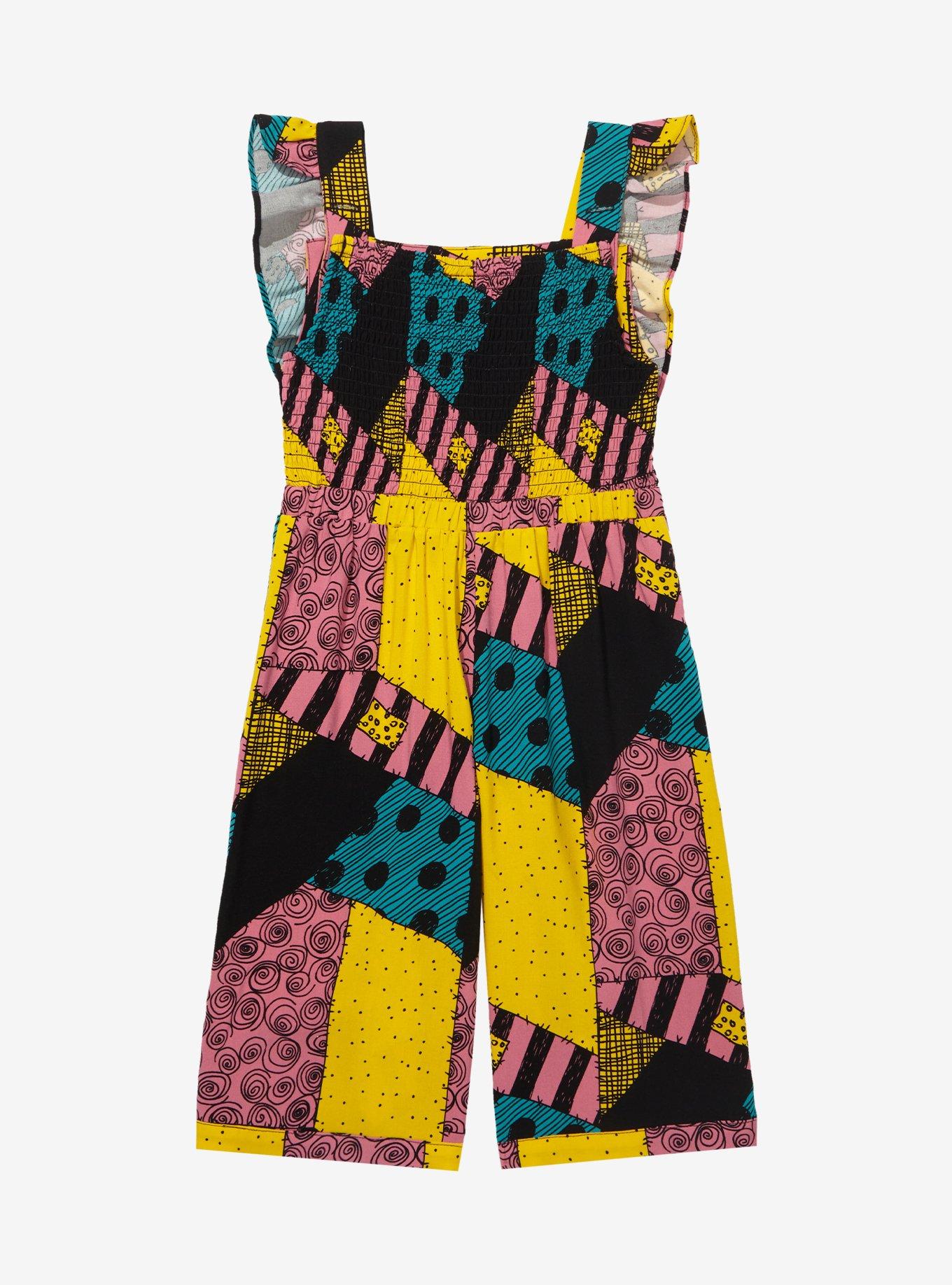 Our Universe Disney The Nightmare Before Christmas Sally Pattern Toddler Ruffle Romper - BoxLunch Exclusive, , hi-res