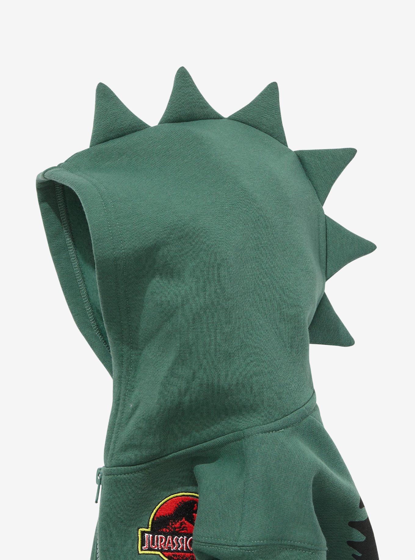 Jurassic Park T-Rex Toddler Zippered Hoodie - BoxLunch Exclusive, GREEN, alternate