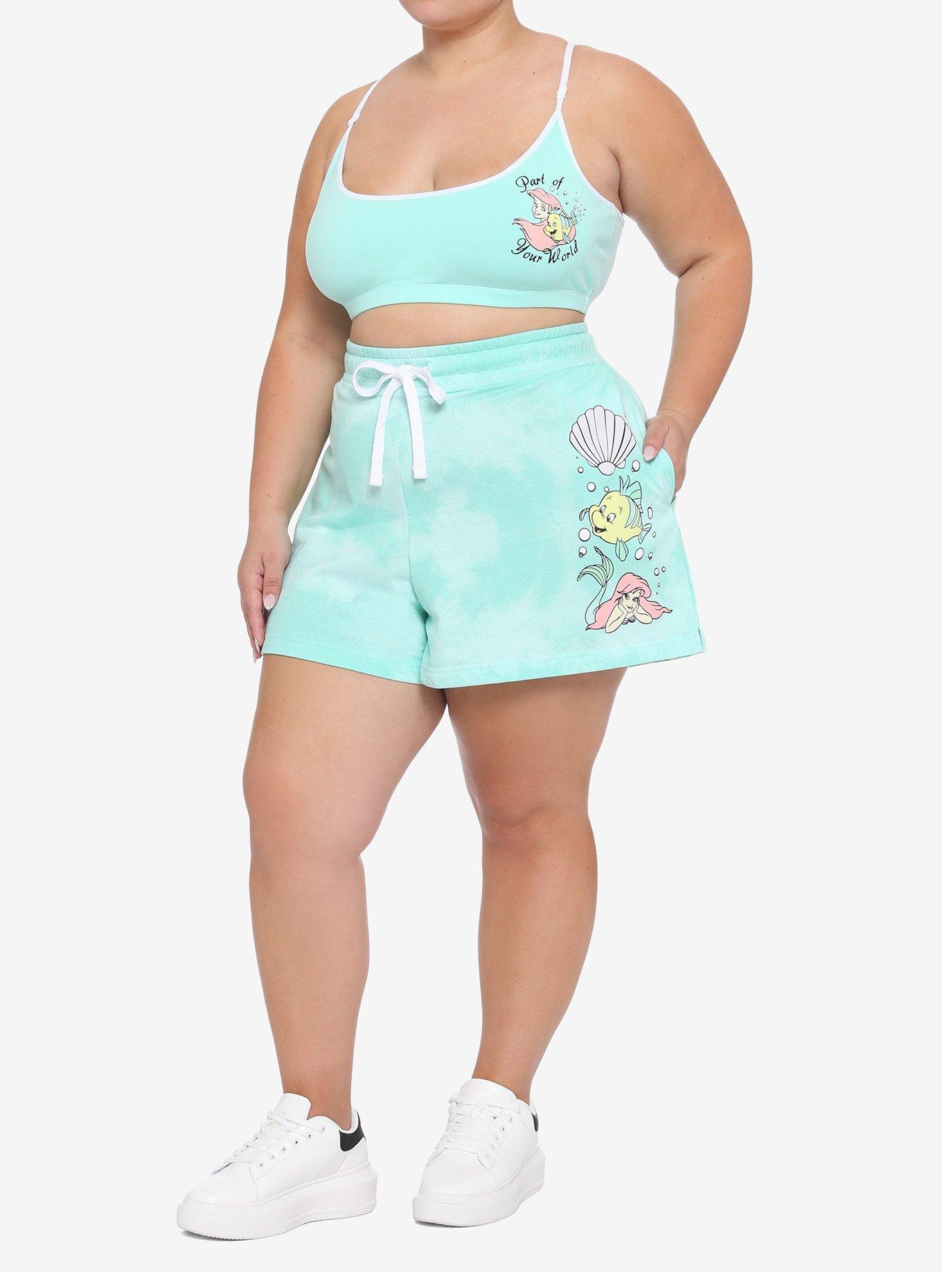 Disney The Little Mermaid Pastel Lounge Set Plus Size, BABY BLUE, alternate