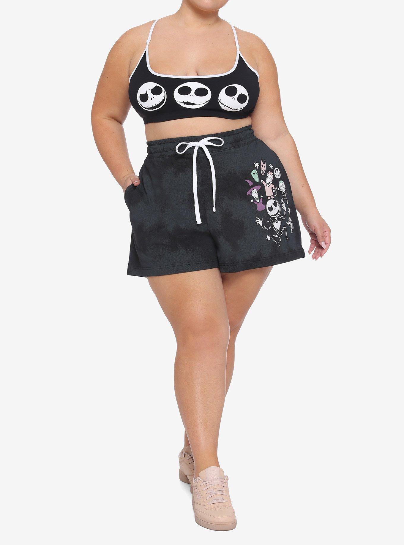 The Nightmare Before Christmas Jack Skellington Lounge Set Plus Size, BLACK BLACK WHITE, alternate