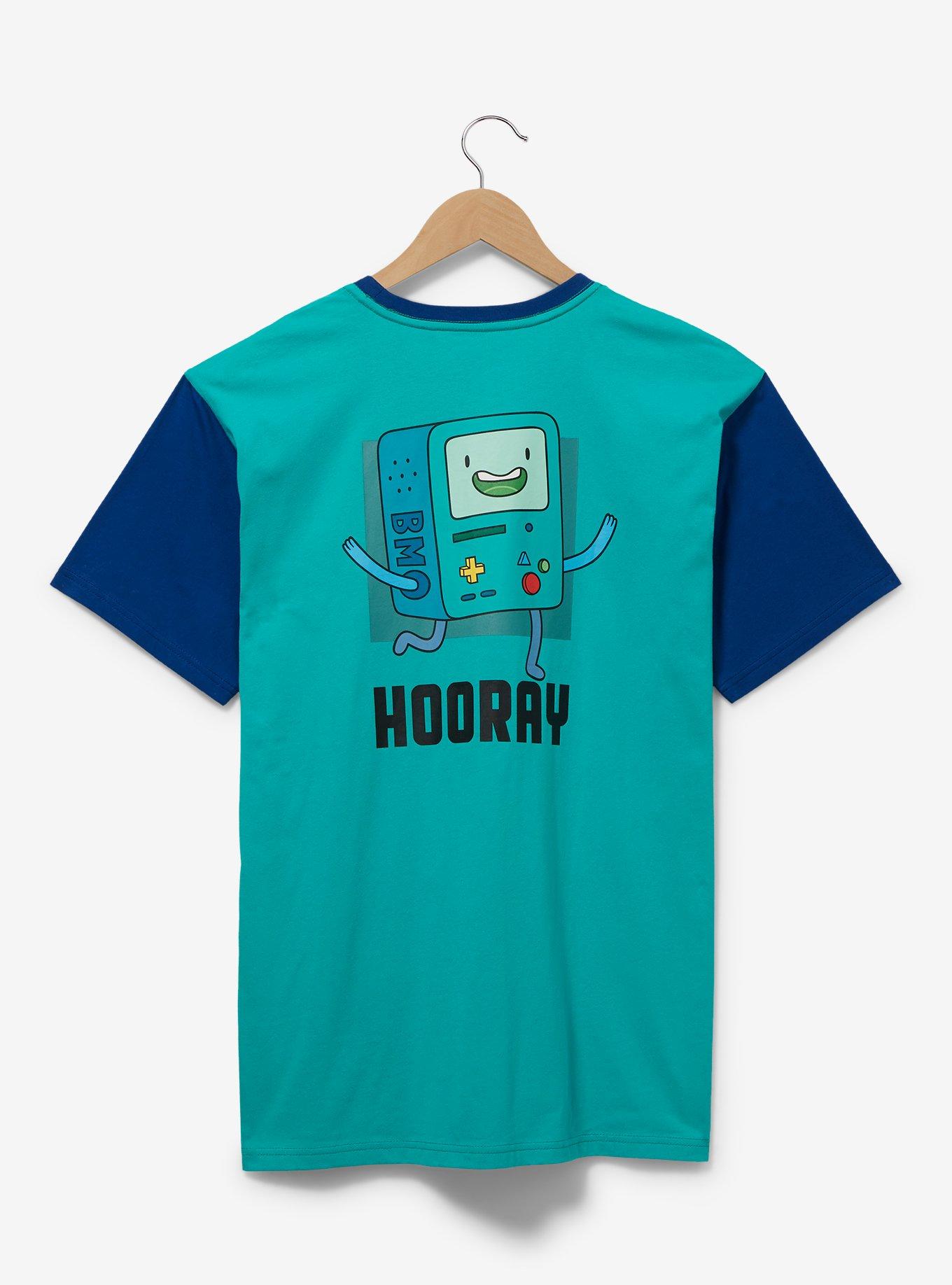 Adventure Time BMO Color Block T-Shirt - BoxLunch Exclusive, TEAL, alternate