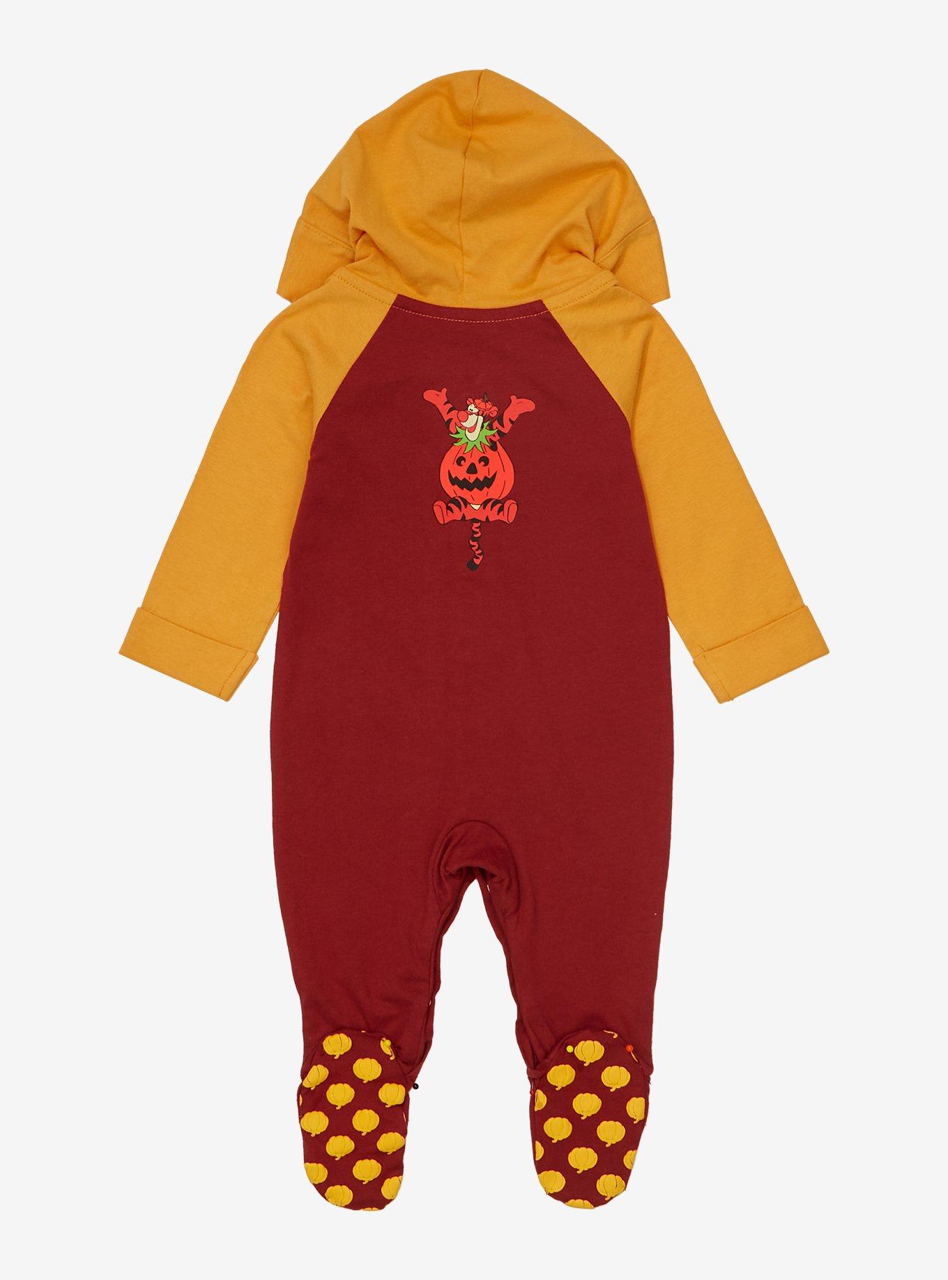 Disney Winnie the Pooh Halloween Costumes Footed Infant One-Piece - BoxLunch Exclusive, MAROON, alternate