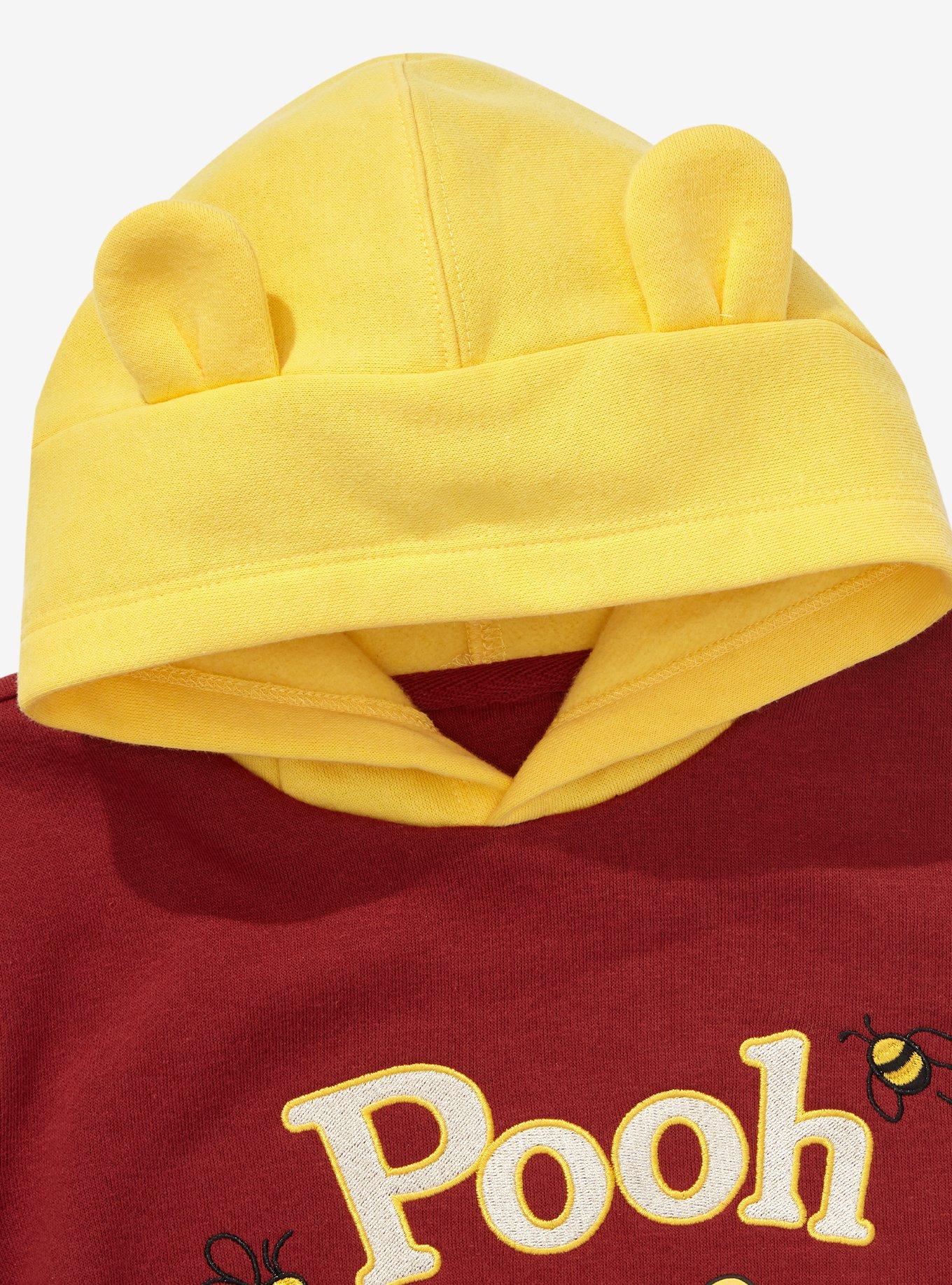 Disney Winnie the Pooh Pooh Bear Toddler Hoodie - BoxLunch Exclusive, MAROON, alternate