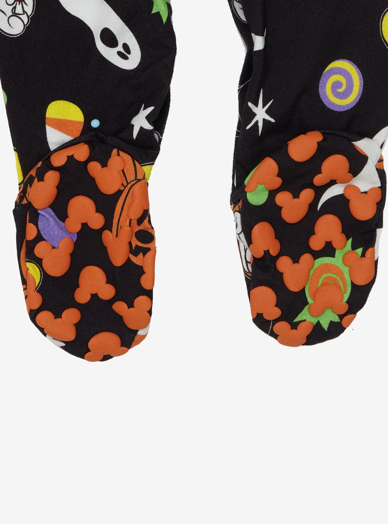 Disney Mickey Mouse Halloween Allover Print Footed Infant One-Piece - BoxLunch Exclusive, MULTI, alternate