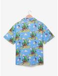 Adventure Time Scenic Allover Print Button-Up - BoxLunch Exclusive, BLUE, alternate