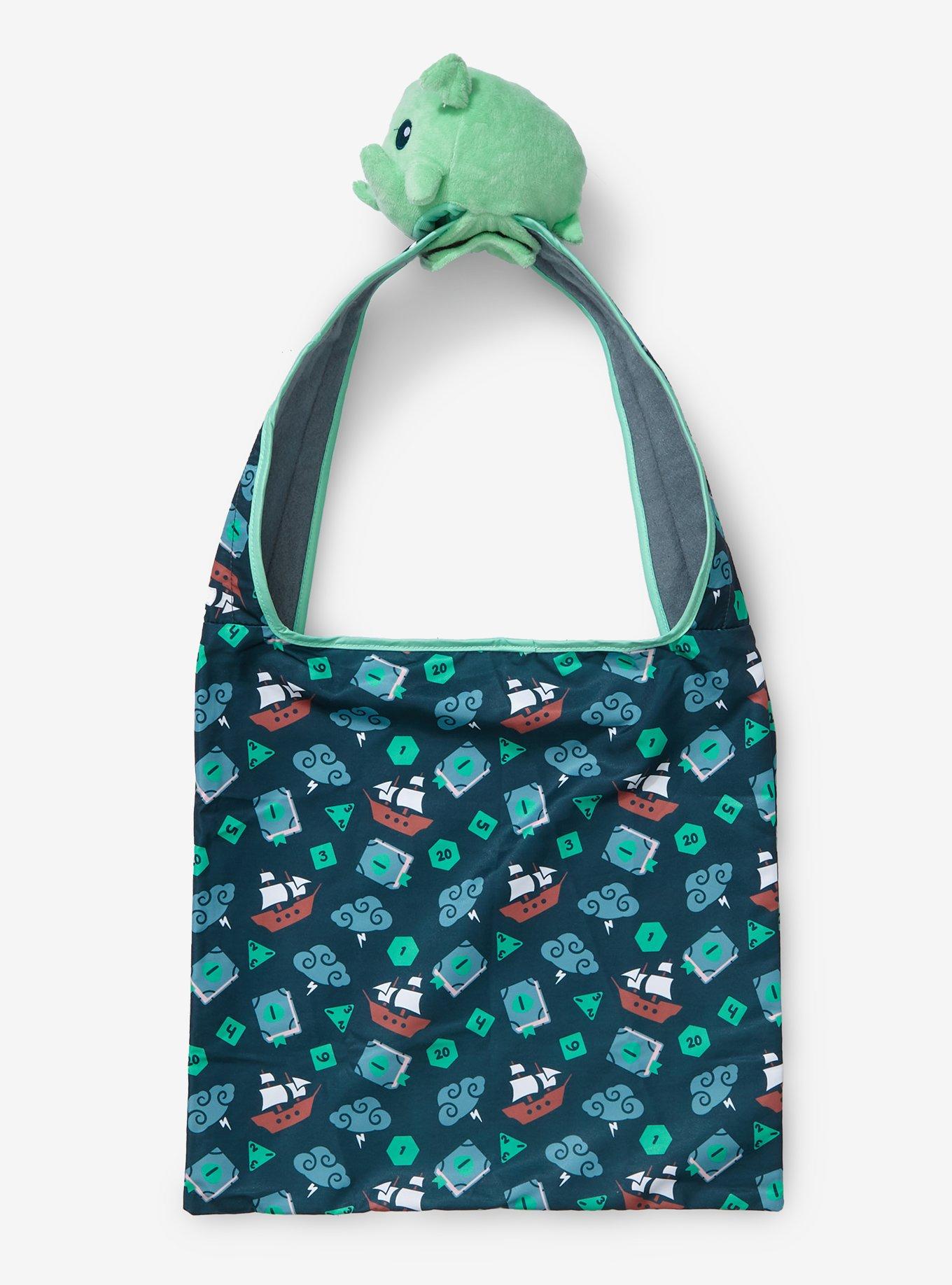 TeeTurtle Cthulhu Plush Reusable Tote Bag, , alternate