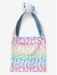 TeeTurtle Rainbow Axolotl Plush Reusable Tote Bag, , alternate