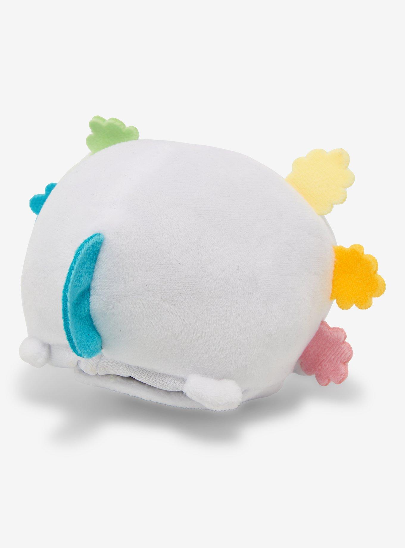 TeeTurtle Rainbow Axolotl Plush Reusable Tote Bag, , alternate