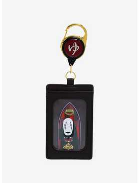 Loungefly Studio Ghibli Spirited Away No-Face Stained Glass Portrait Retractable Lanyard - BoxLunch Exclusive, , hi-res