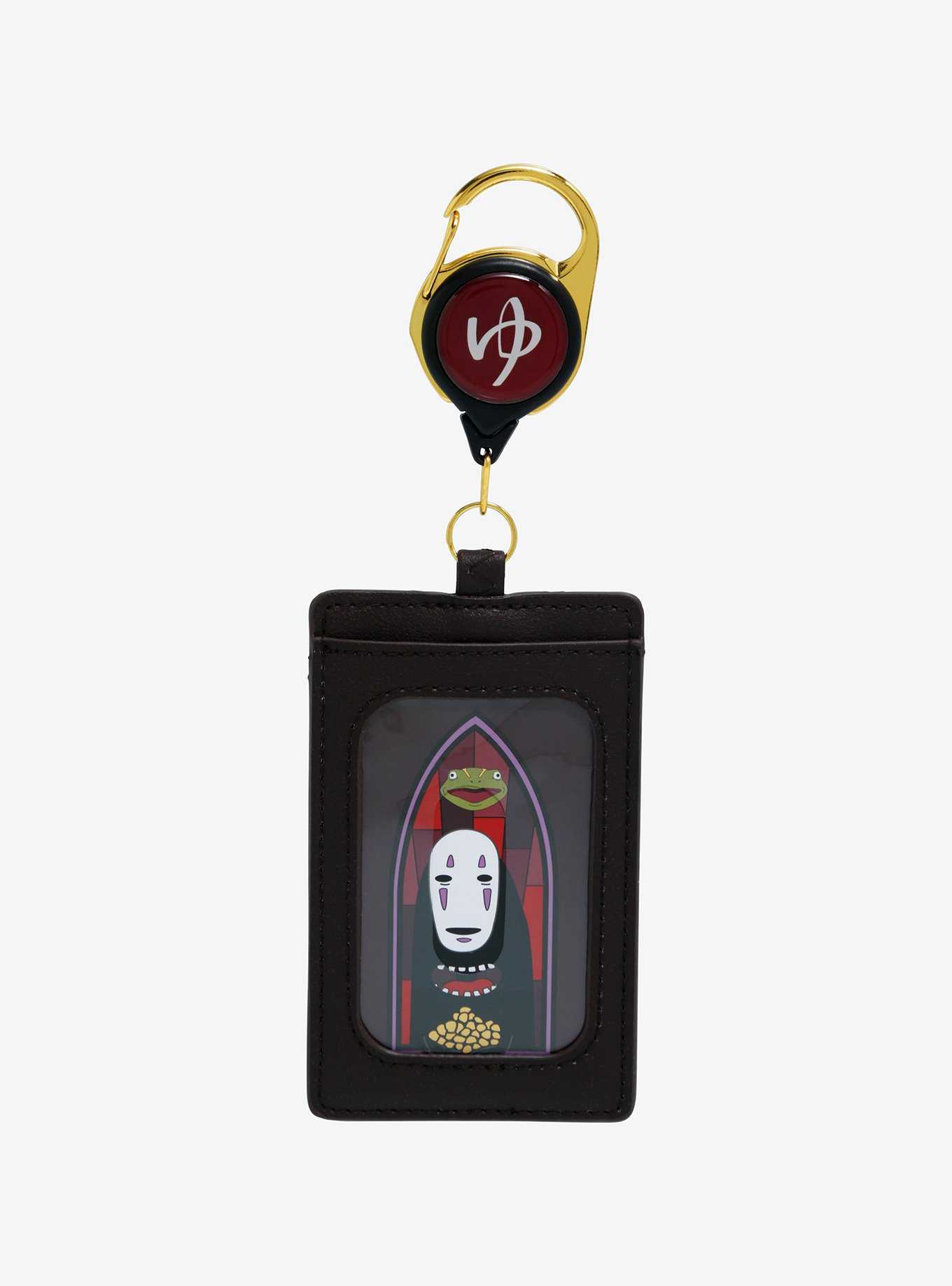 Loungefly Studio Ghibli Spirited Away No-Face Stained Glass Portrait Retractable Lanyard - BoxLunch Exclusive, , hi-res