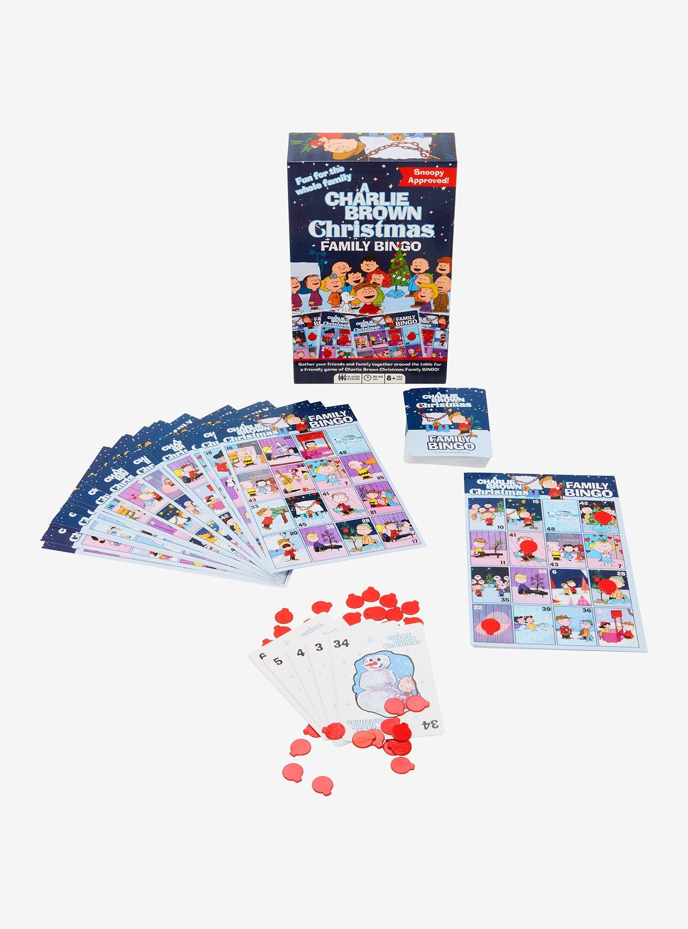 Peanuts A Charlie Brown Christmas Family Bingo, , alternate