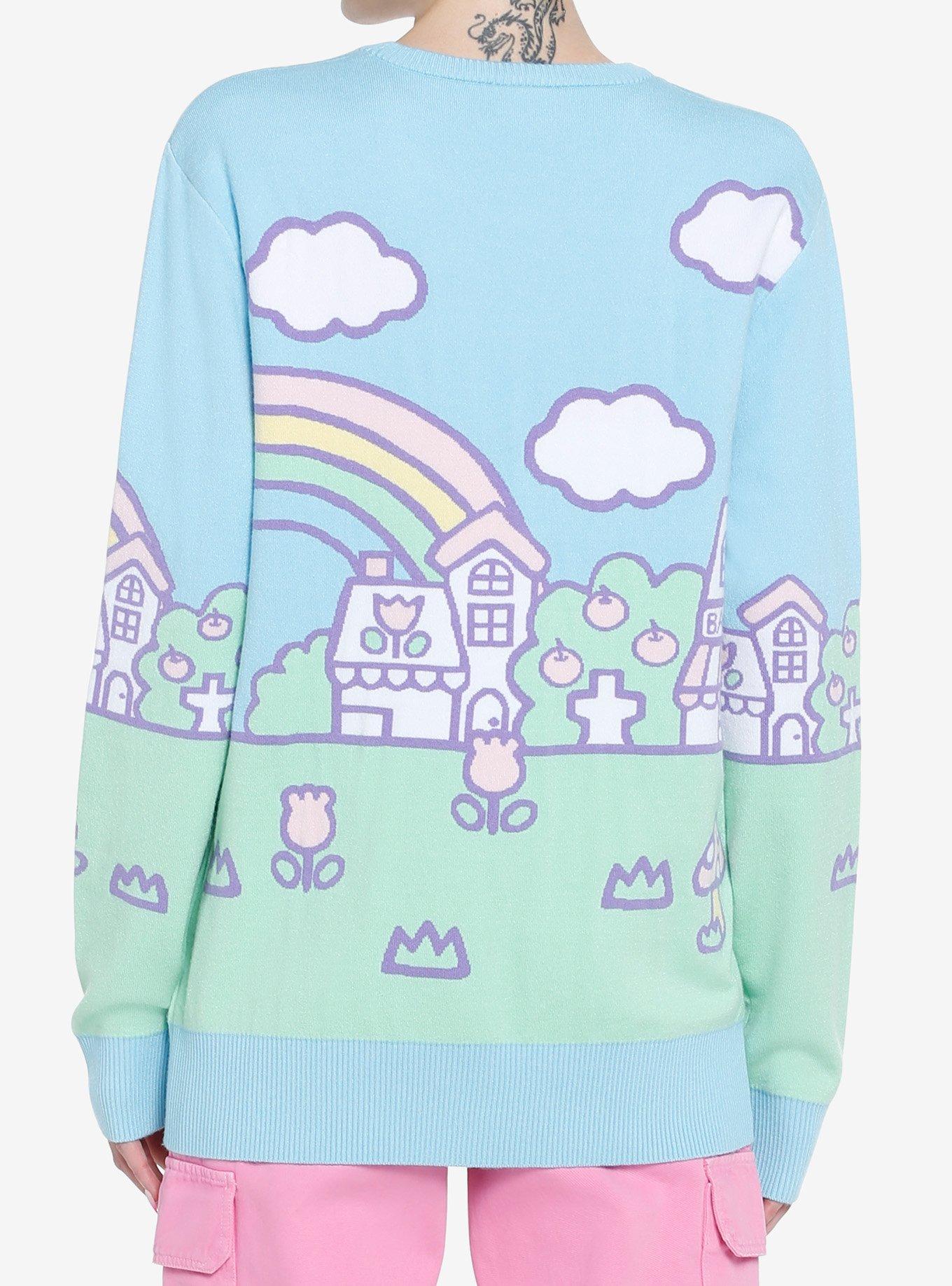 Hello Kitty Jumbo Art Pastel Knit Sweater, MULTI, alternate