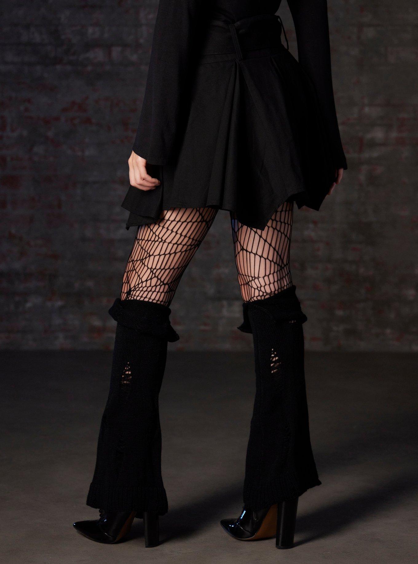 Social Collision Black Godet Skirt With Belt, BLACK, alternate