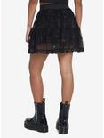 Social Collision Black Skull Tutu Skirt, BLACK, alternate