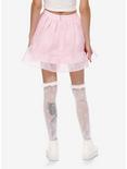 Sweet Society Pink Organza Bow Mini Skirt Plus Size, PINK, alternate