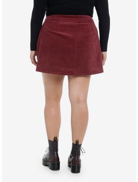 Thorn & Fable Mushroom Corduroy Skirt Plus Size, , hi-res
