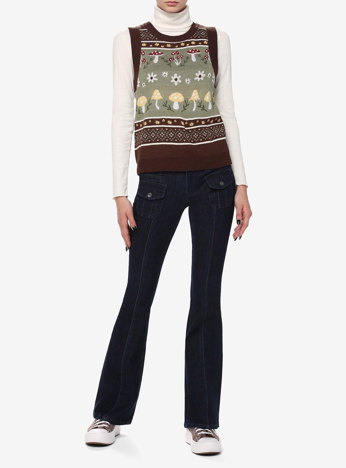 Thorn & Fable Cottagecore Girls Sweater Vest, , hi-res