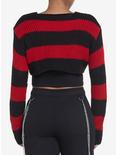 Social Collision Red & Black Bolero Girls Knit Sweater, BLACK, alternate