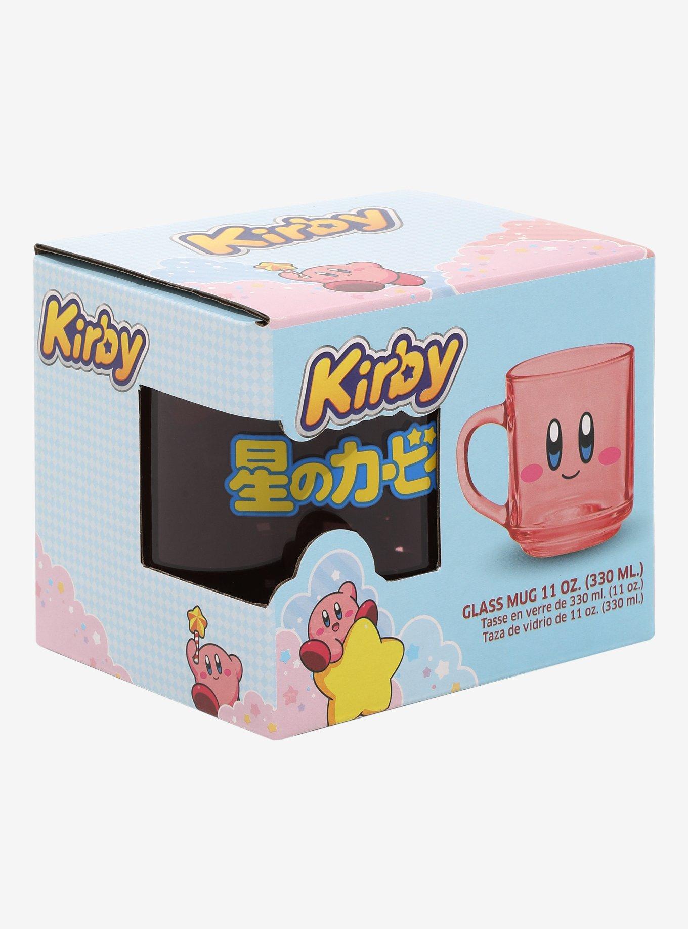 Kirby Face Glass Mug