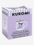 Kuromi Glass Mug With Topper & Spoon, , alternate