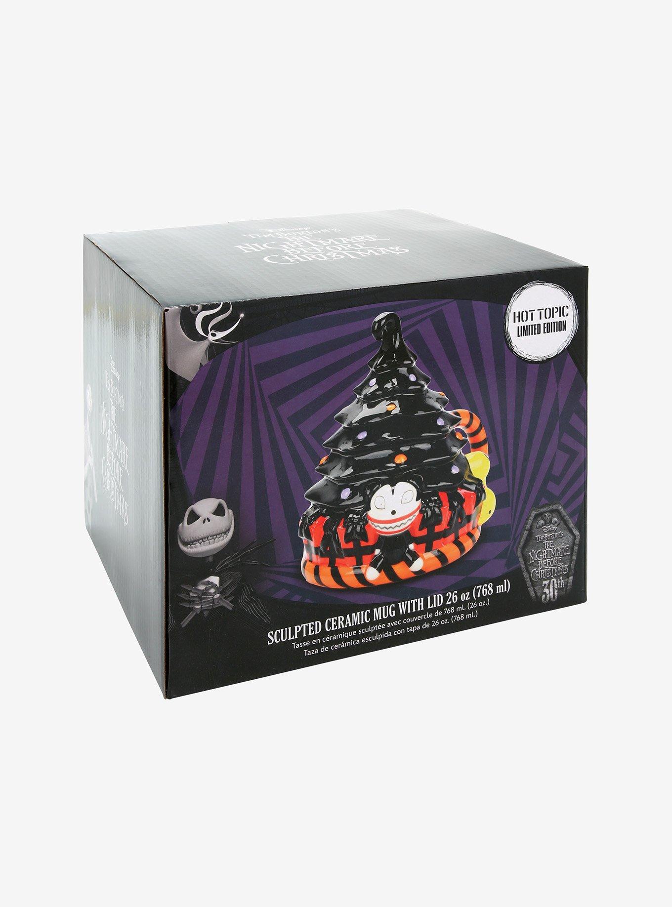 The Nightmare Before Christmas Black Tree Sculpted Mug With Lid Hot Topic Exclusive, , alternate