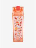 Hello Kitty Flowers Red Milk Carton Water Bottle, , alternate
