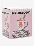 My Melody Glass Mug With Topper & Spoon, , alternate