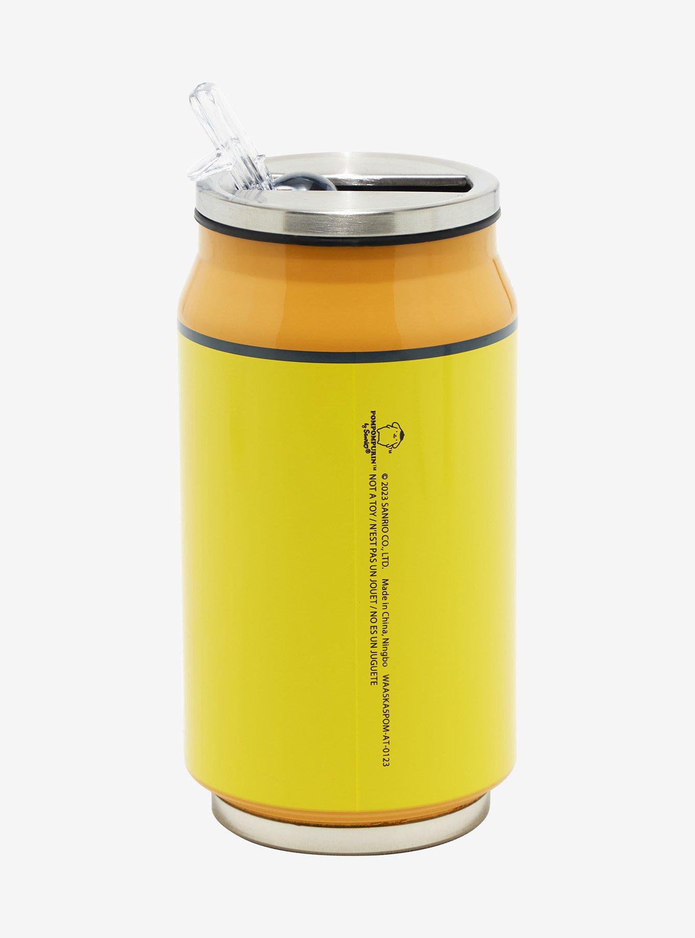 Pompompurin Face Soda Can Water Bottle, , alternate