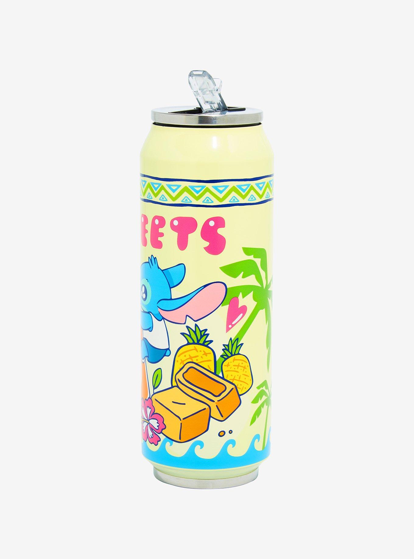 Disney Stitch Sweets Tall Soda Can Water Bottle, , hi-res