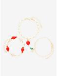 Strawberry Pearl Bracelet Set - BoxLunch Exclusive, , alternate