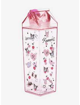 Kuromi Allover Print Milk Carton Water Bottle, , hi-res
