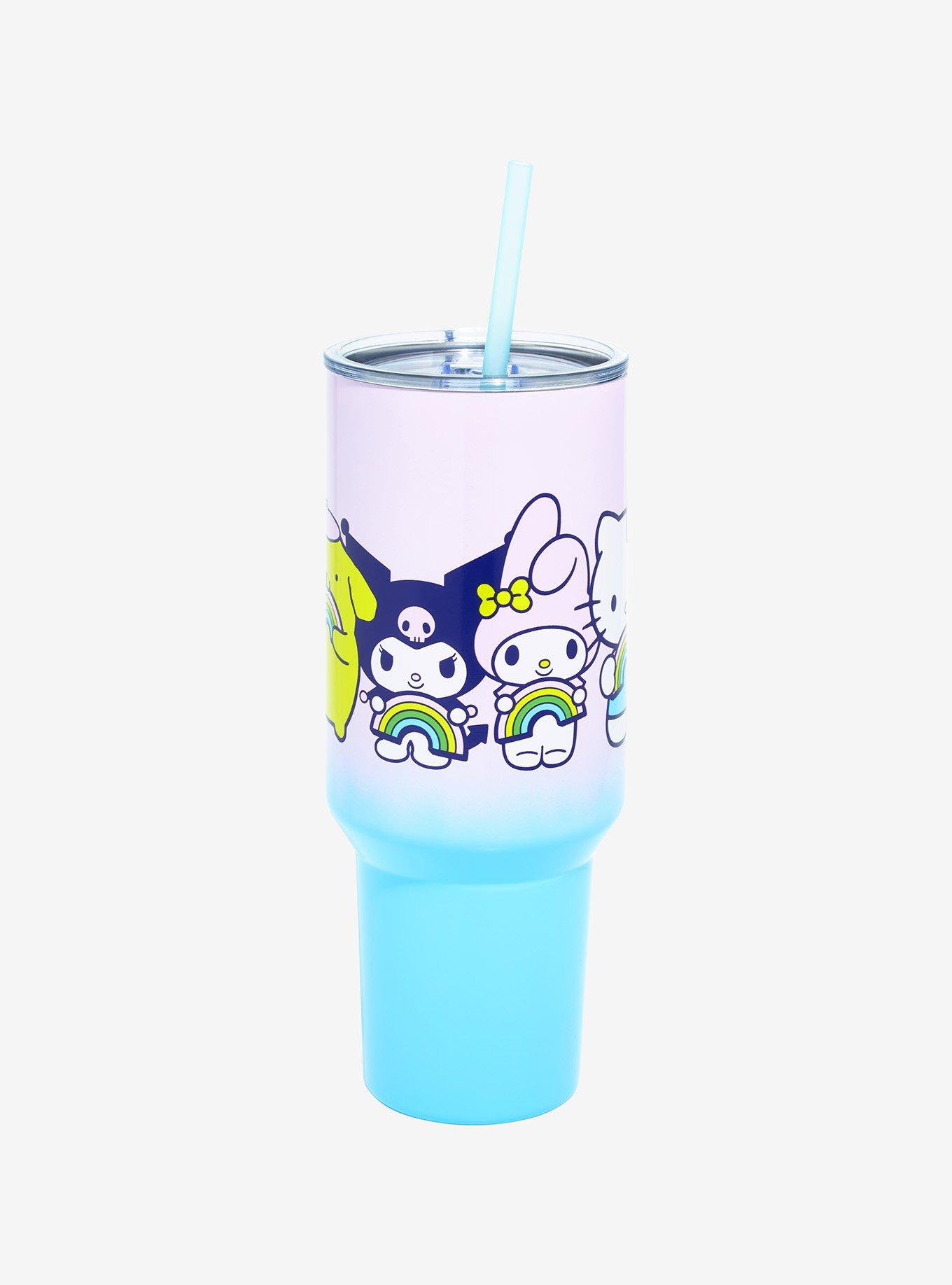 Hello Kitty And Friends Rainbow Ombre Stainless Steel Travel Cup, , hi-res