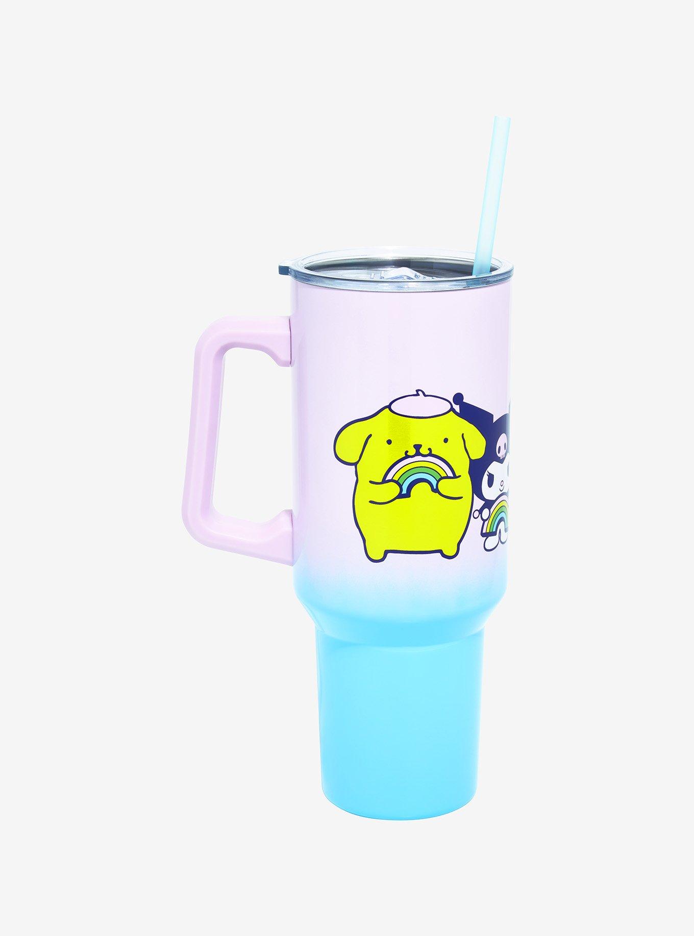 Hello Kitty And Friends Rainbow Ombre Stainless Steel Travel Cup, , alternate
